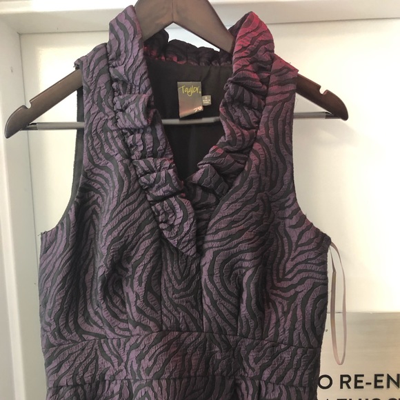 Black and Purple Animal Print Dress - Picture 7 of 8